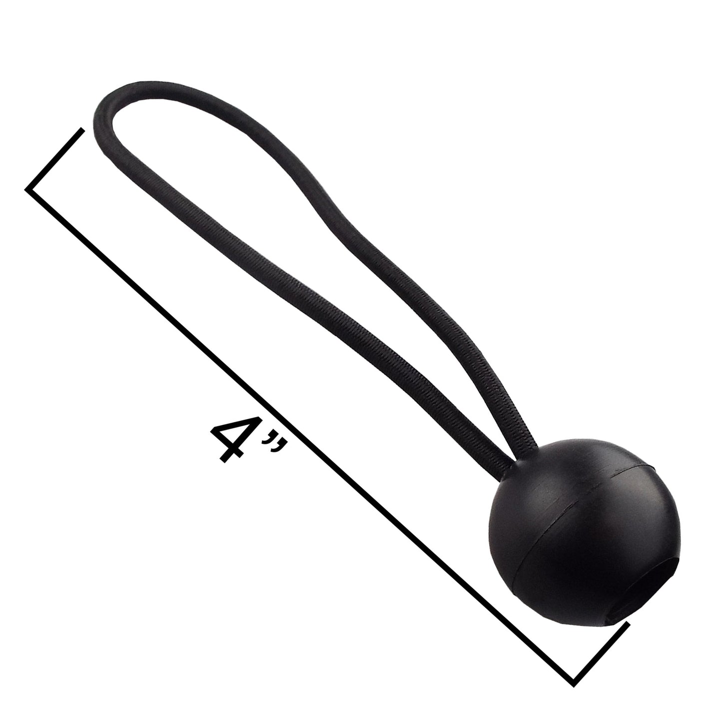 Bungee Ball 4in Black Outdoor Cover Waterproof Sheet