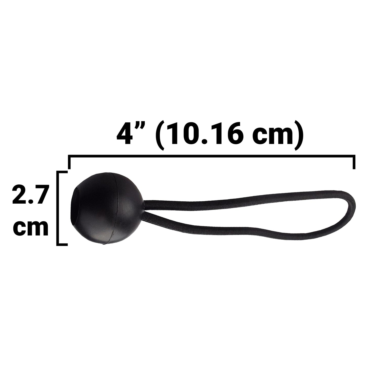 AP Supplies Silver XL-Grade Tarpaulin with Bungee Balls (Black) - 2m x 3m