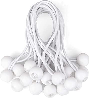 Bungee Ball 4in White Outdoor Cover Waterproof Sheet