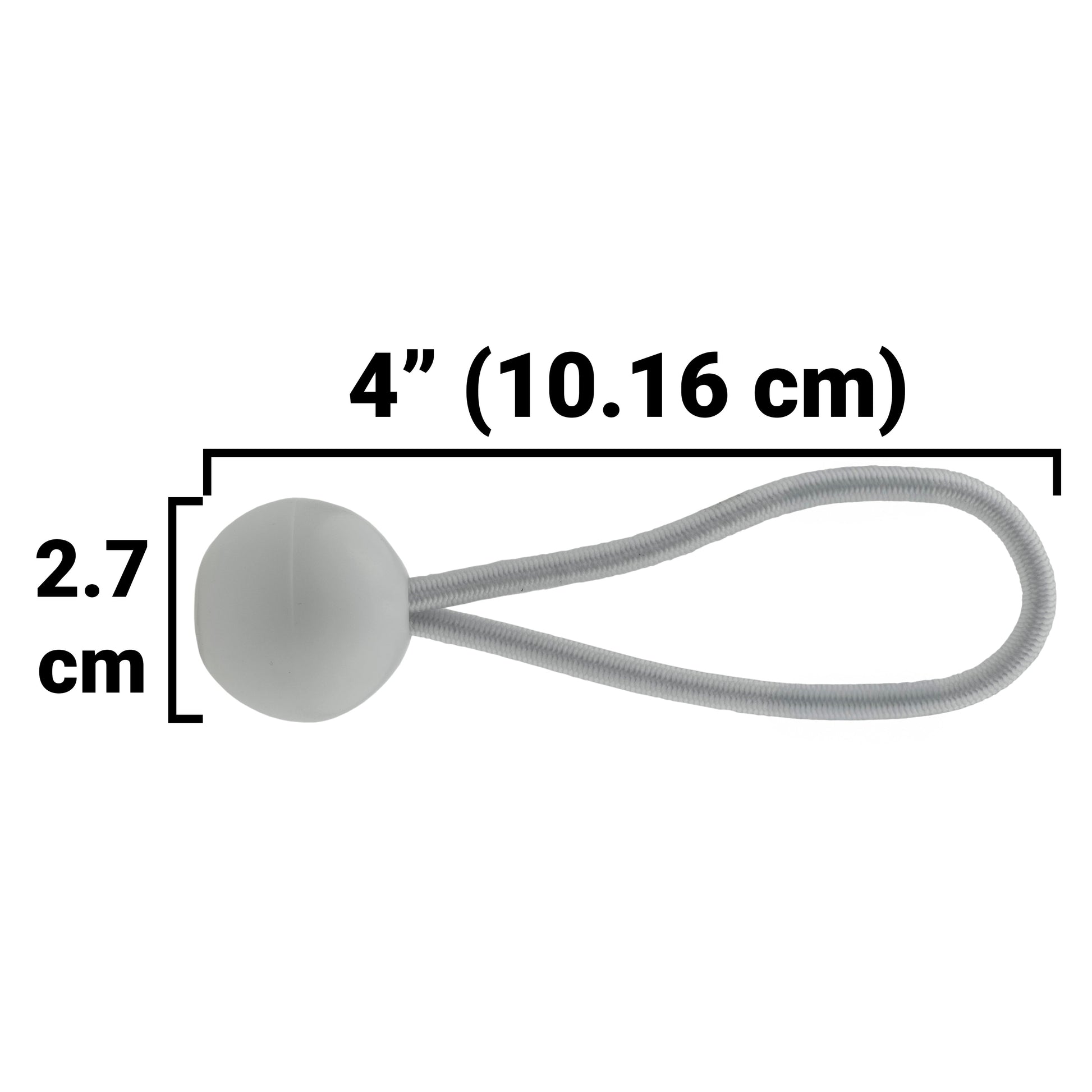 AP Supplies Grey S-Grade Tarpaulin with 20 x 4" Bungee Balls (White)