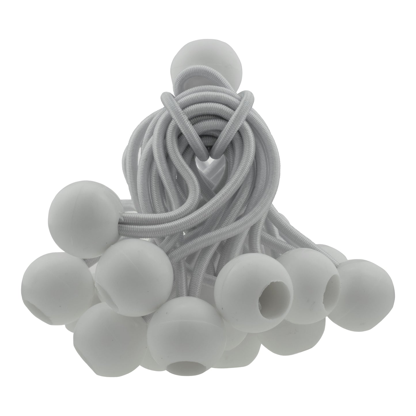 AP Supplies Green M-Grade Tarpaulin with 20 x 4" Bungee Balls (White) - 5m x 5m