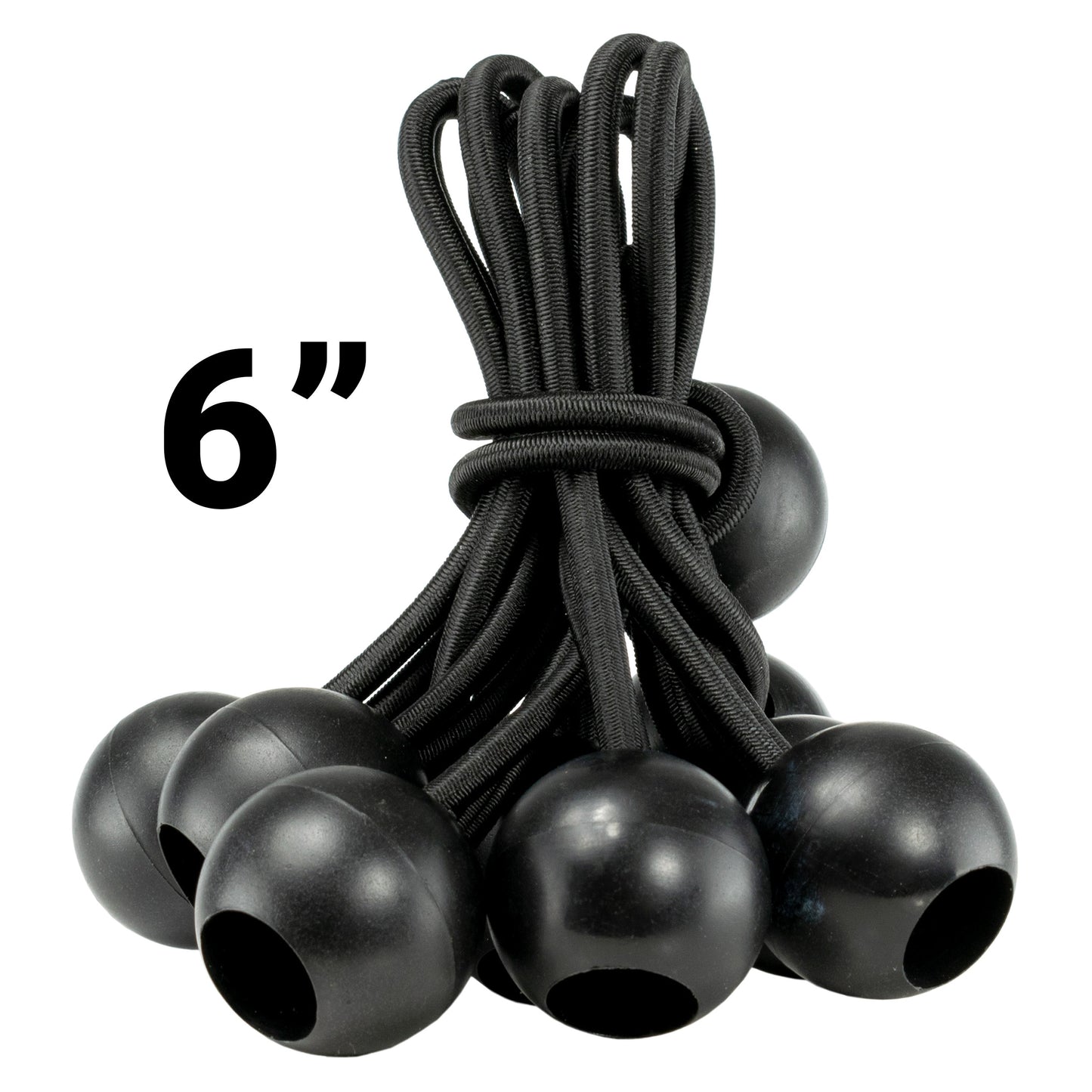 AP Supplies Clear XL-Grade Tarpaulin with 10 x 6" Bungee Balls (Black) and 10 x Screw Type Tarp Clips - 2m x 3m