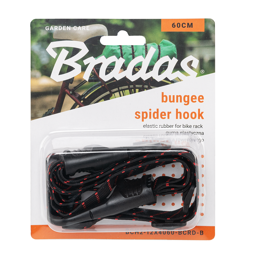 AP Supplies Bungee Spider Hook Elastic Rubber for Bike Rack, Black