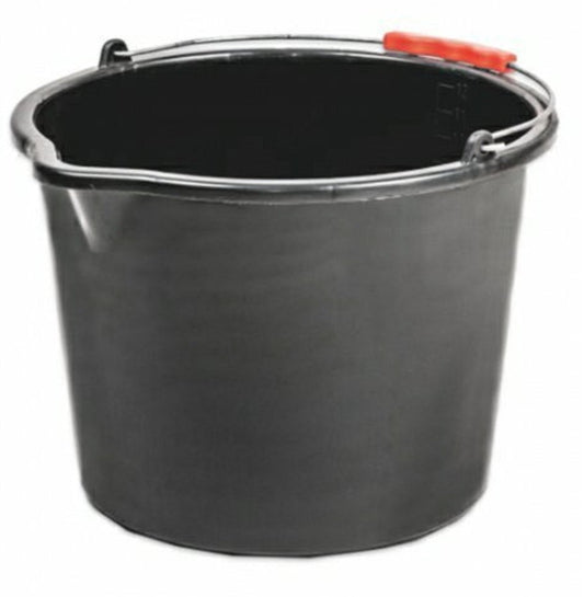 Black PP Bucket 16L Outdoor Watering Kit DIY Workshop Accessory