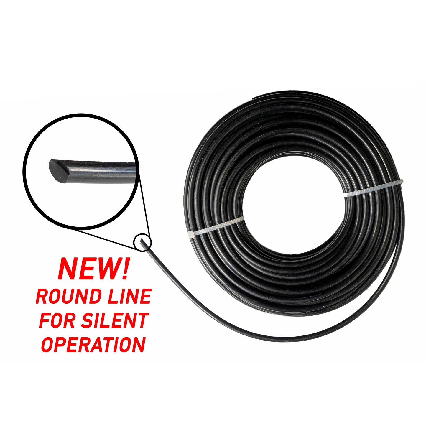 Strimmer Line Black Round 2.4mm x 15m DIY Workshop Accessory Home and Garden Use