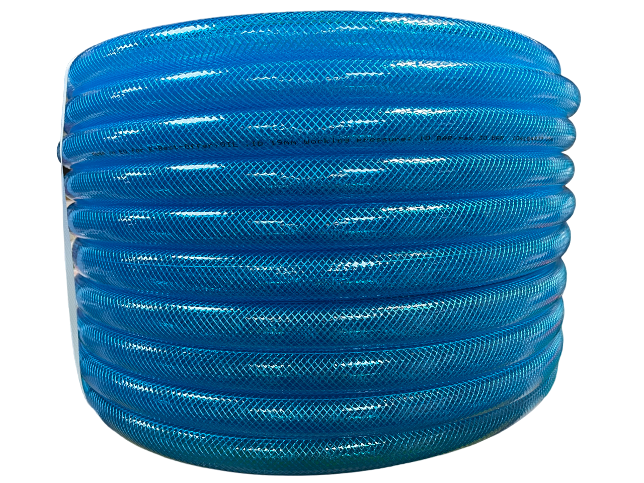 Braided Fuel Hose Blue Transparent PVC 19mm*2.1mm for Pipe and Water Fitting