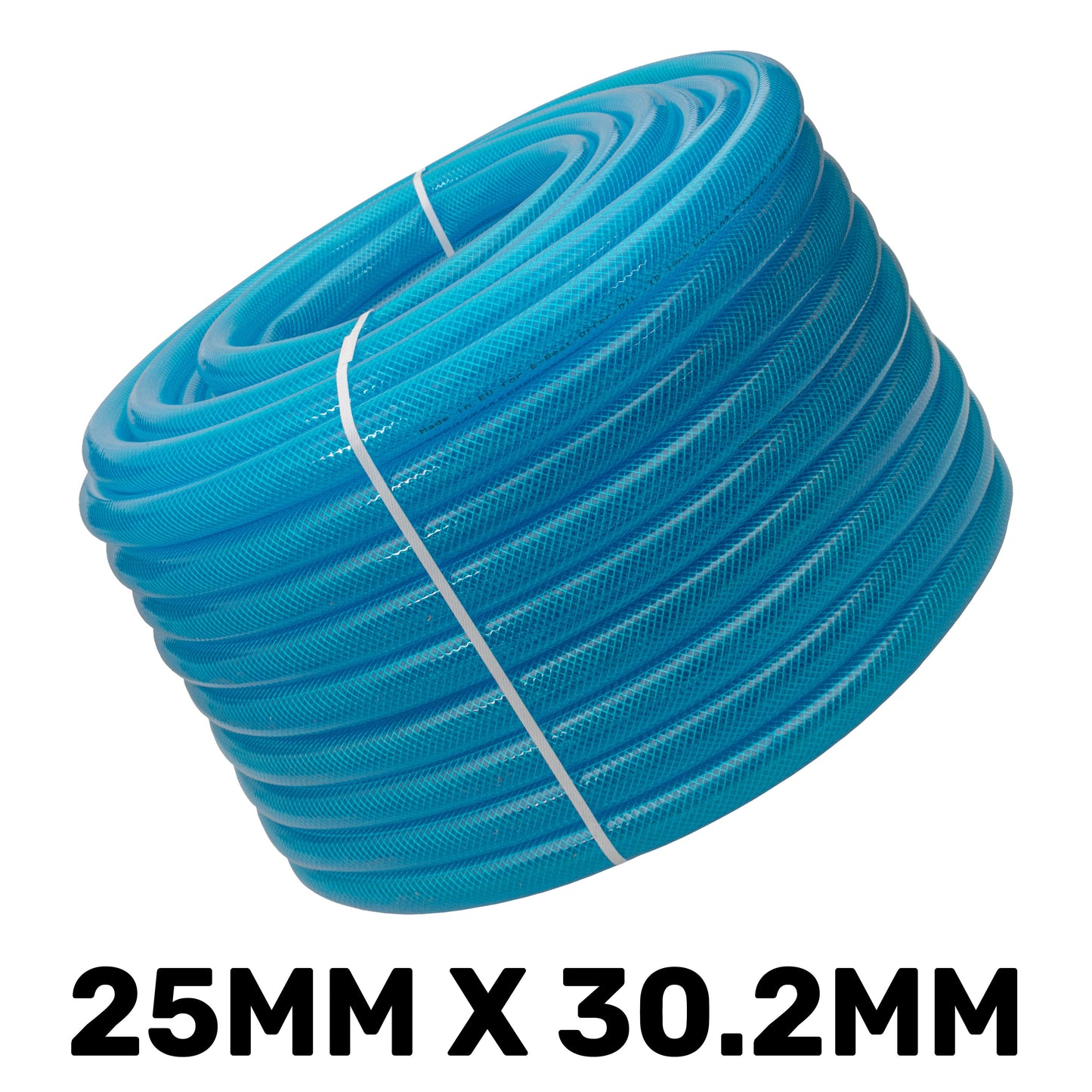 Braided Fuel Hose Blue Transparent PVC 25mm*2.6mm for Pipe and Water Fitting