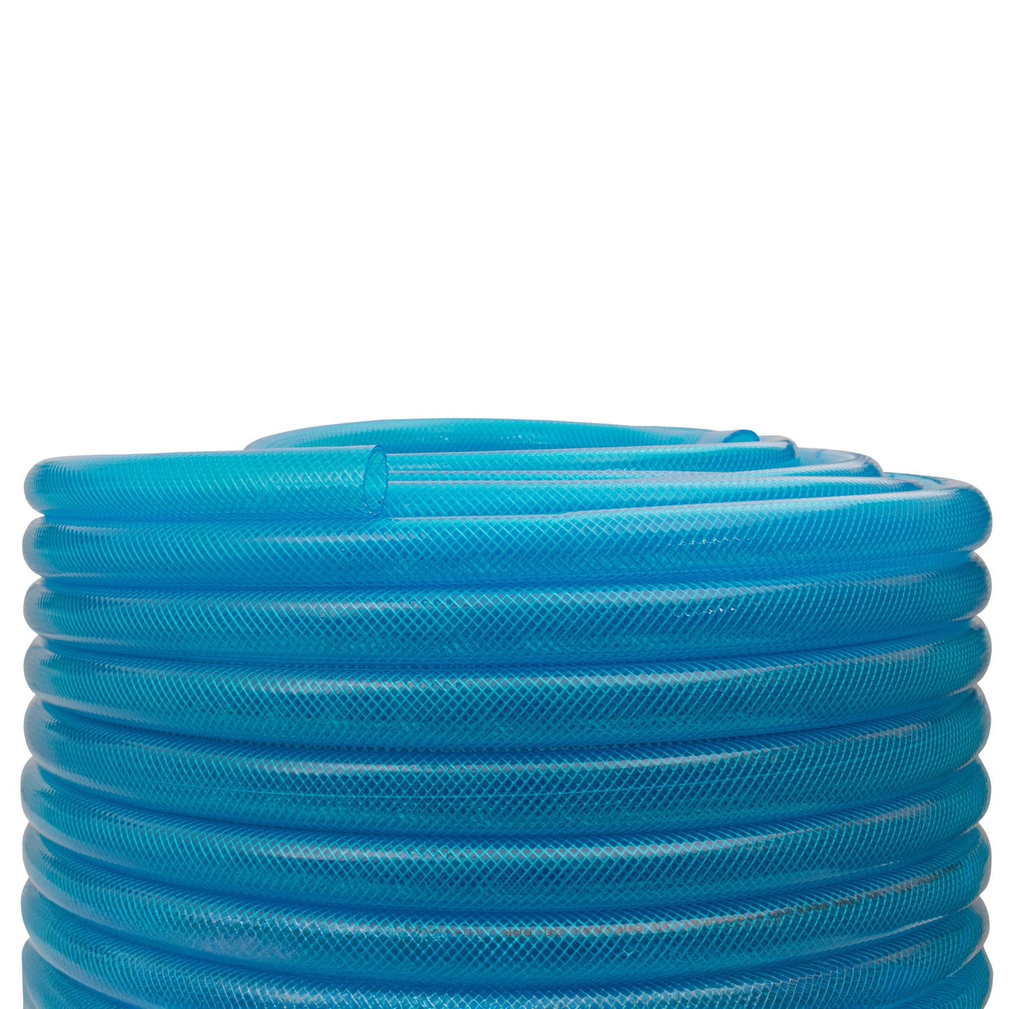 Braided Fuel Hose Blue Transparent PVC 25mm*2.6mm for Pipe and Water Fitting