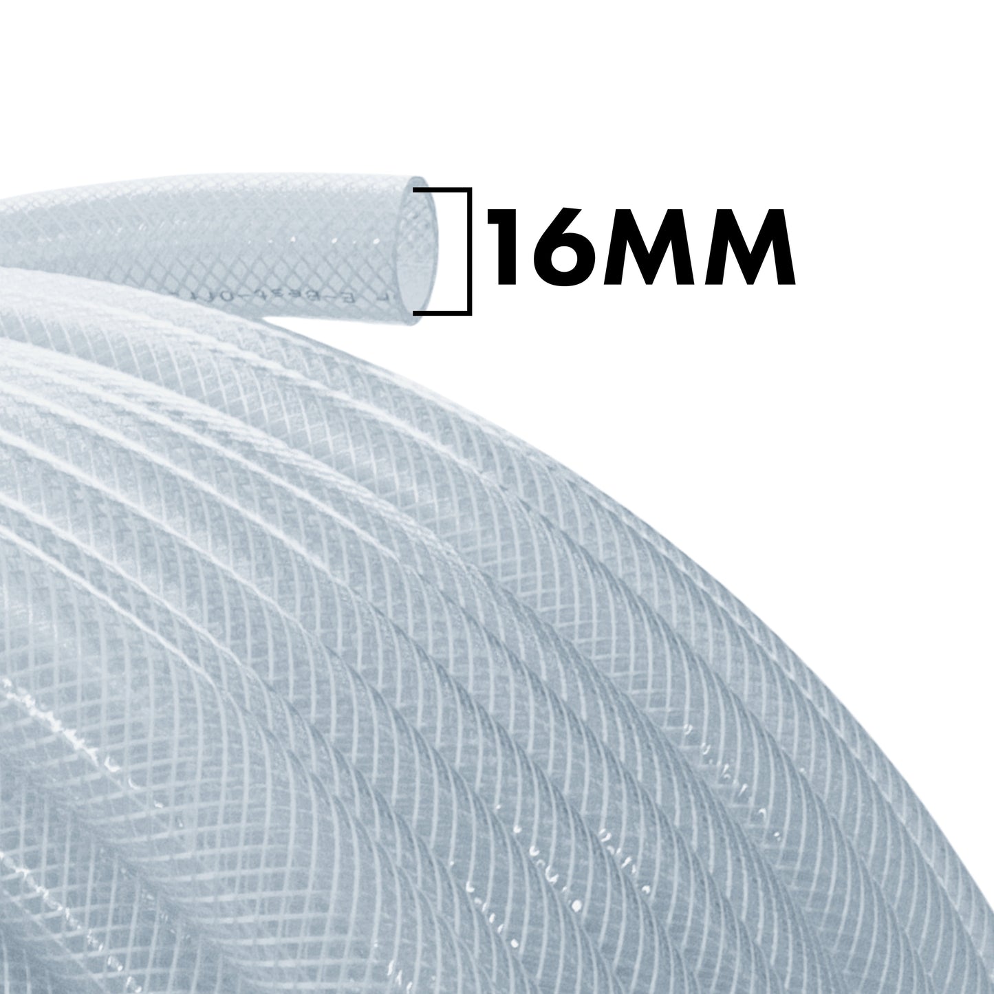 Clear Braided PVC Pipe 16mm*1.9mm Pipe and Water Fitting Garden Water Connector