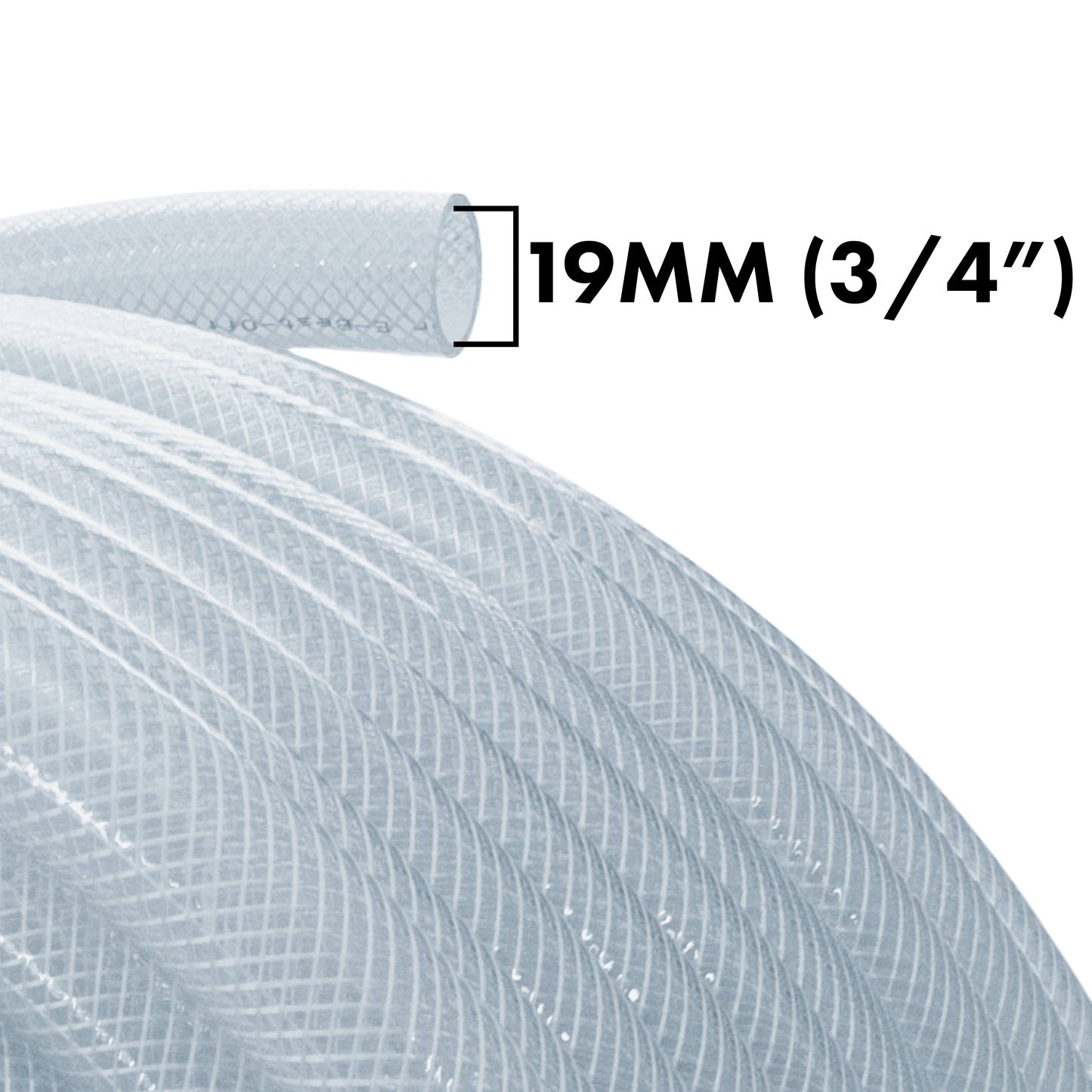 Clear Braided PVC Pipe 19mm*3mm Pipe and Water Fitting Garden Water Connector