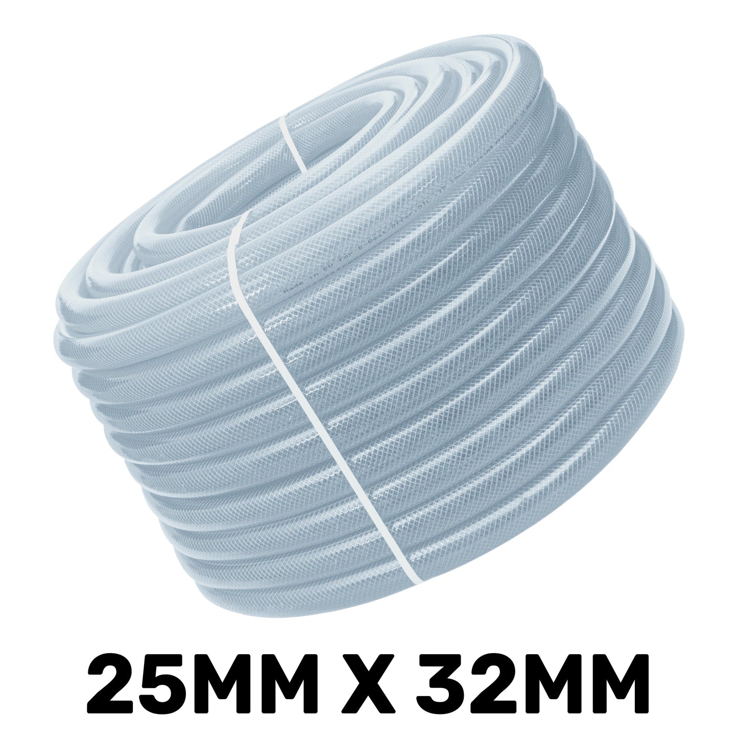 Clear Braided PVC Pipe 25mm*3.5mm Pipe and Water Fitting Garden Water Connector