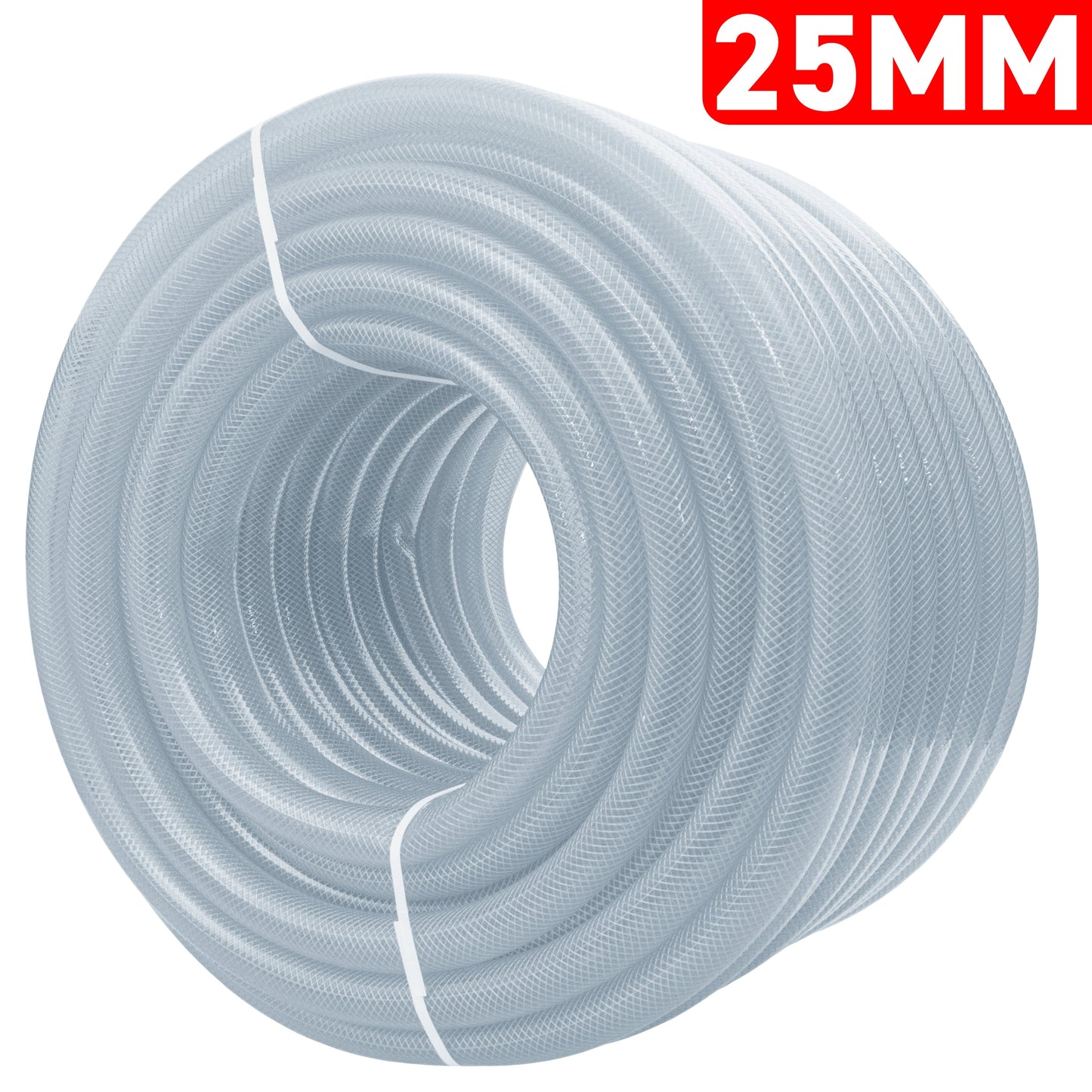 Clear Braided PVC Pipe 25mm*3.5mm Pipe and Water Fitting Garden Water Connector