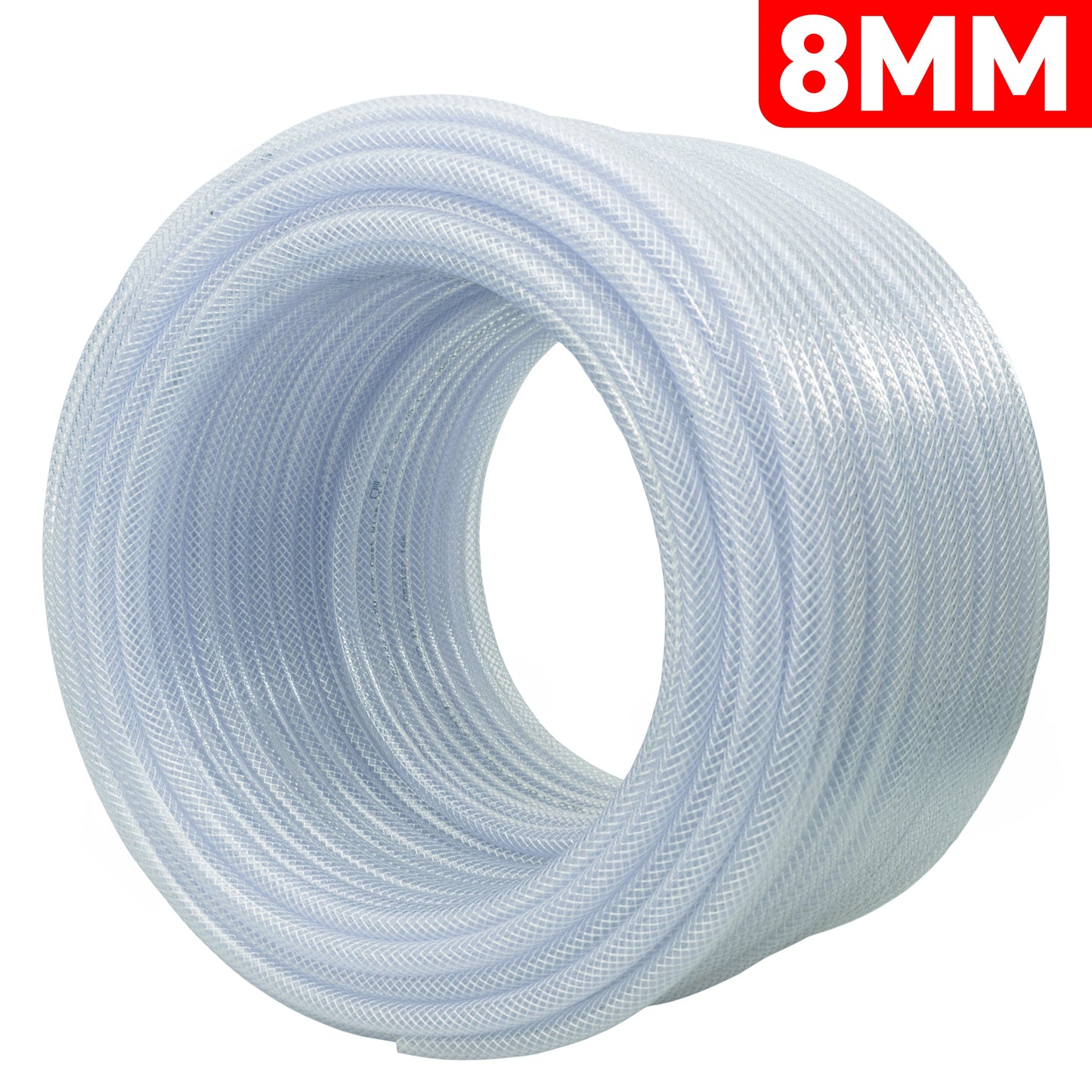 Clear Braided PVC Pipe 8mm*1.6mm Pipe and Water Fitting Garden Water Connector