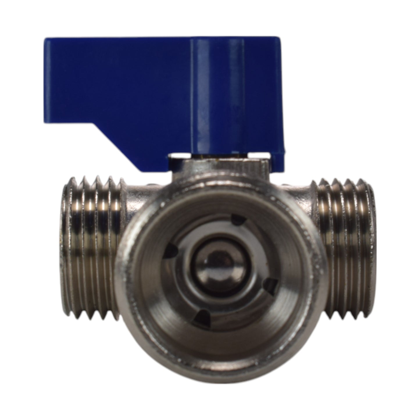 AP Supplies Brass Compression Tee Valve 15mm - ¾” BSP Male