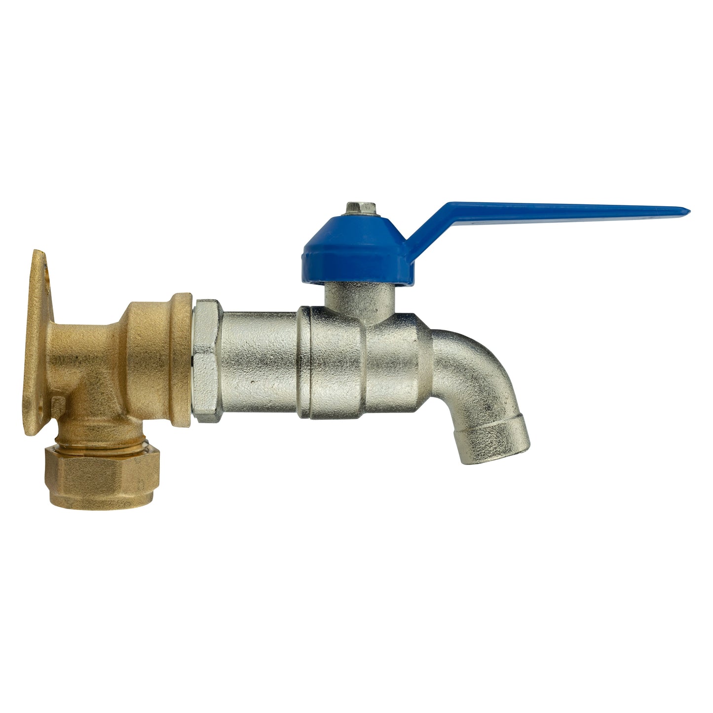 15mm Brass Wall Flange Kit with Simple Lever Tap Brass Water Fitting Tap Adapter