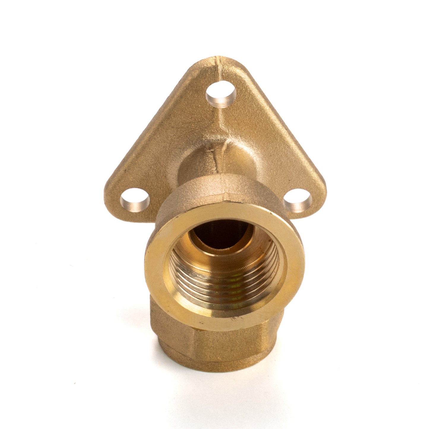 AP Supplies 15mm Brass Wall Flange Kit with Extended Brass Chrome Tap 1/2" Barb