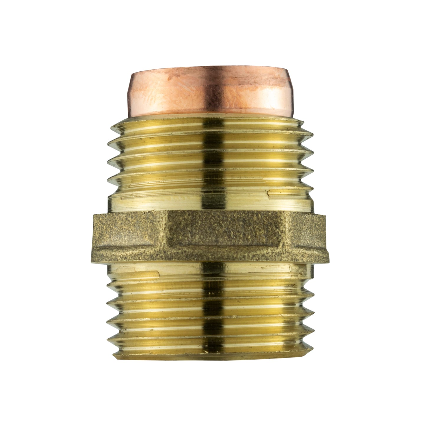 Brass Compression Straight 15mm - 3/4in BSPM Water Connector Brass Water Fitting