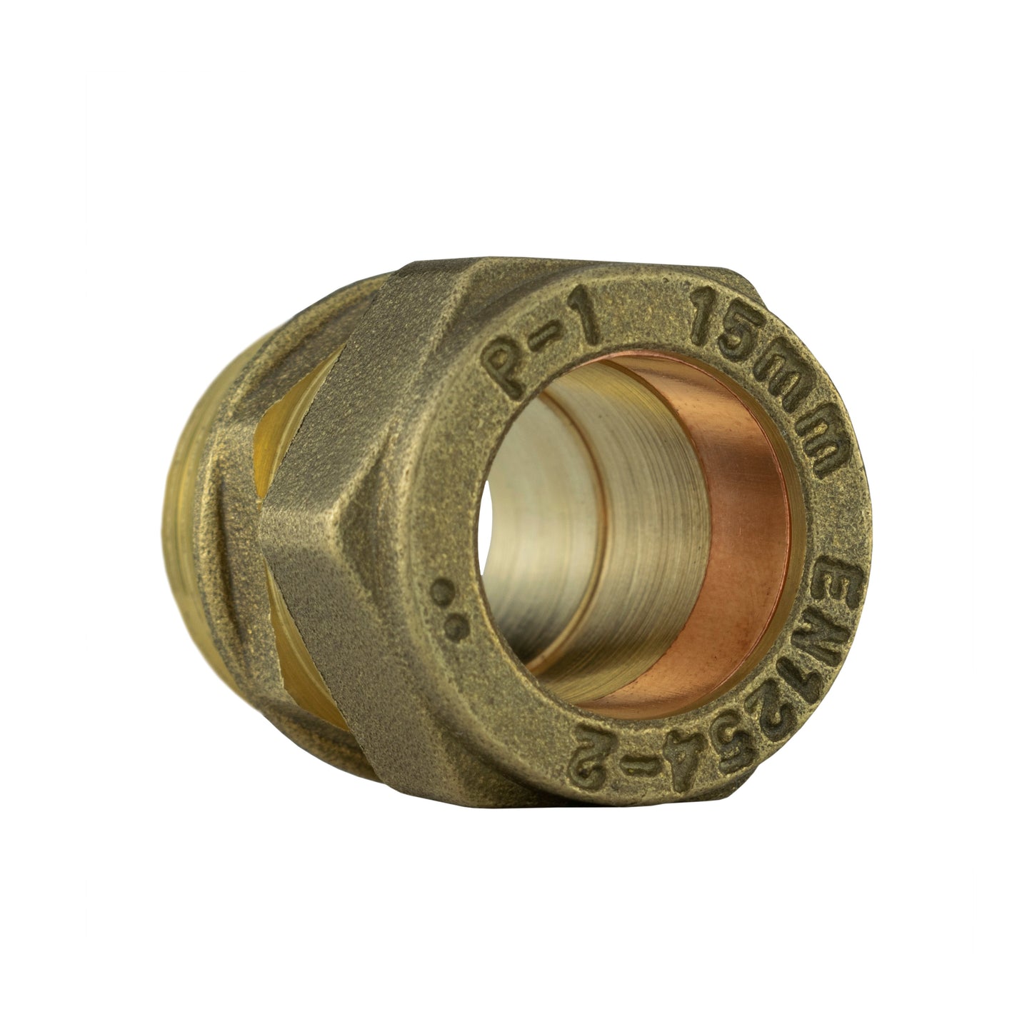IBC 2 S60X6 Cap with Brass Compression Straight 1/2 BSP - 15mm Hose Pipe Fitting