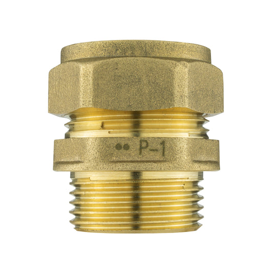 Brass Compression Straight 22mm - 3/4in BSPM Water Connector Brass Water Fitting