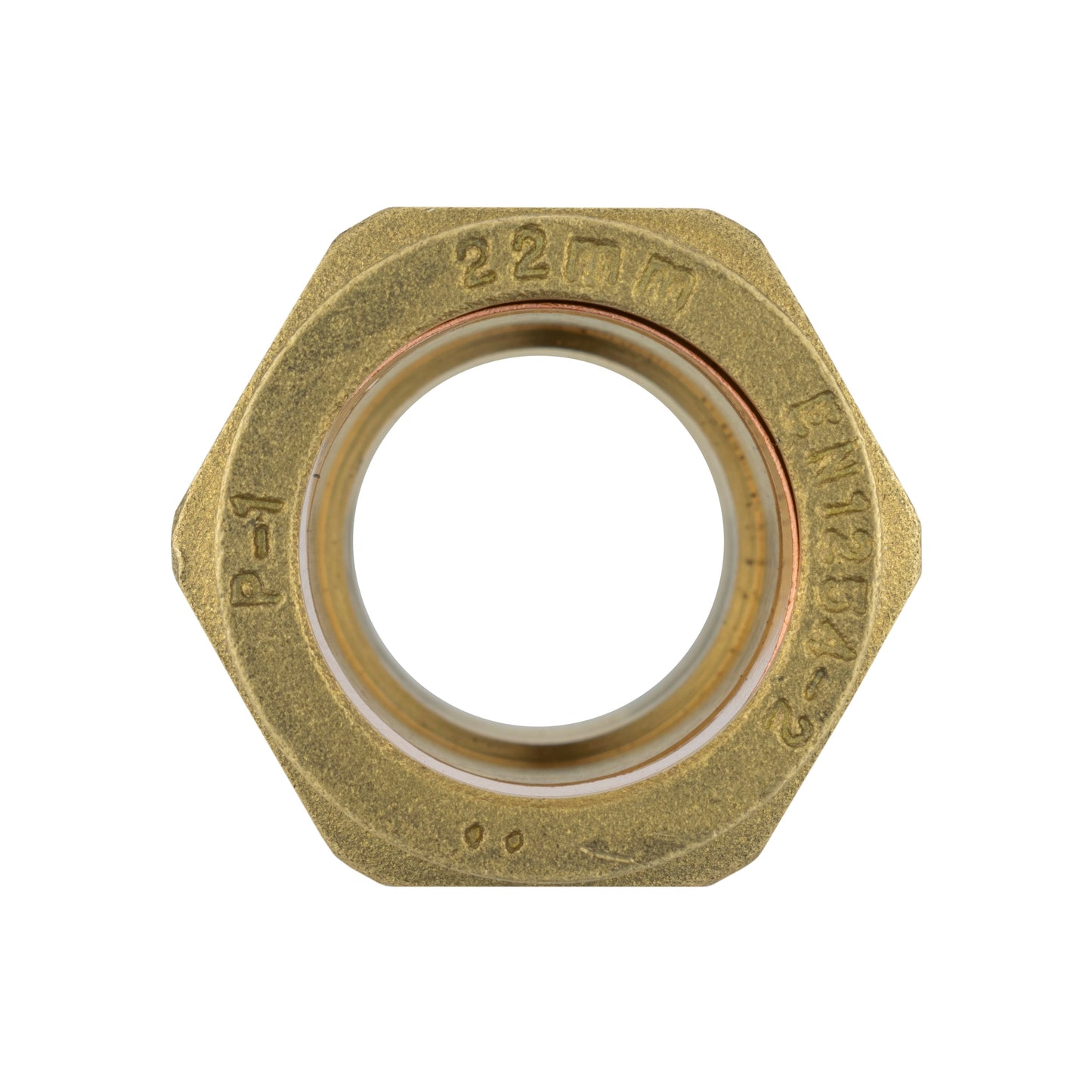 IBC 2 S60X6 Cap with Brass Compression Straight 3/4 BSP - 22mm Hose Pipe Fitting