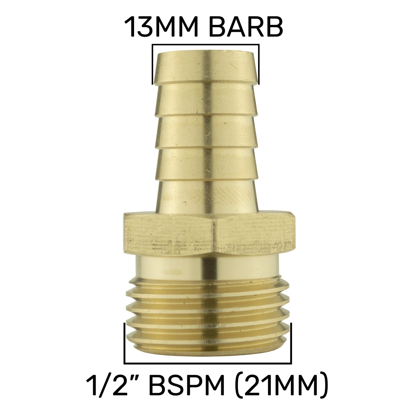 Wall Flange Kit 20mm MDPE + 1/2in Barb Outlet + In Line Valve BSP Thread Fitting