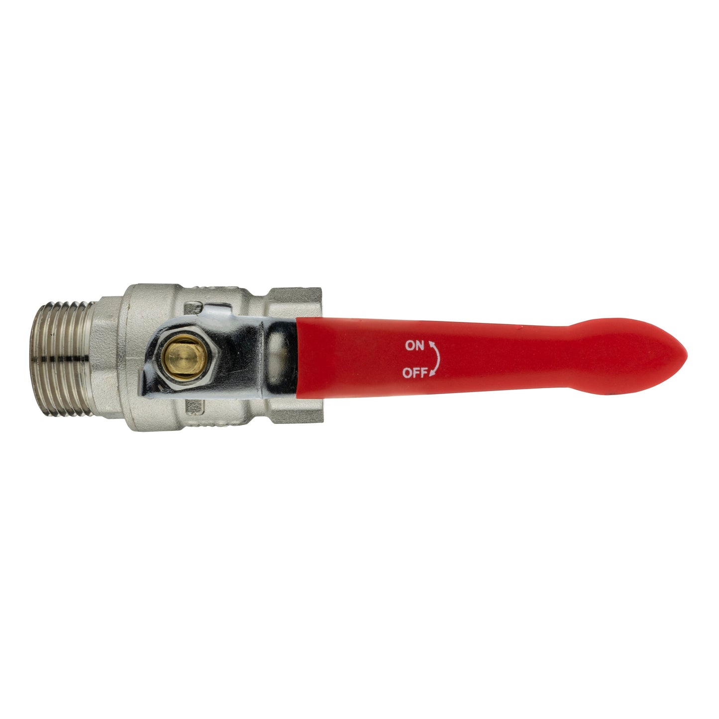 Brass Nickel-Plated Lever Valve 3/4in BSPM-F Water Connector Brass Water Fitting
