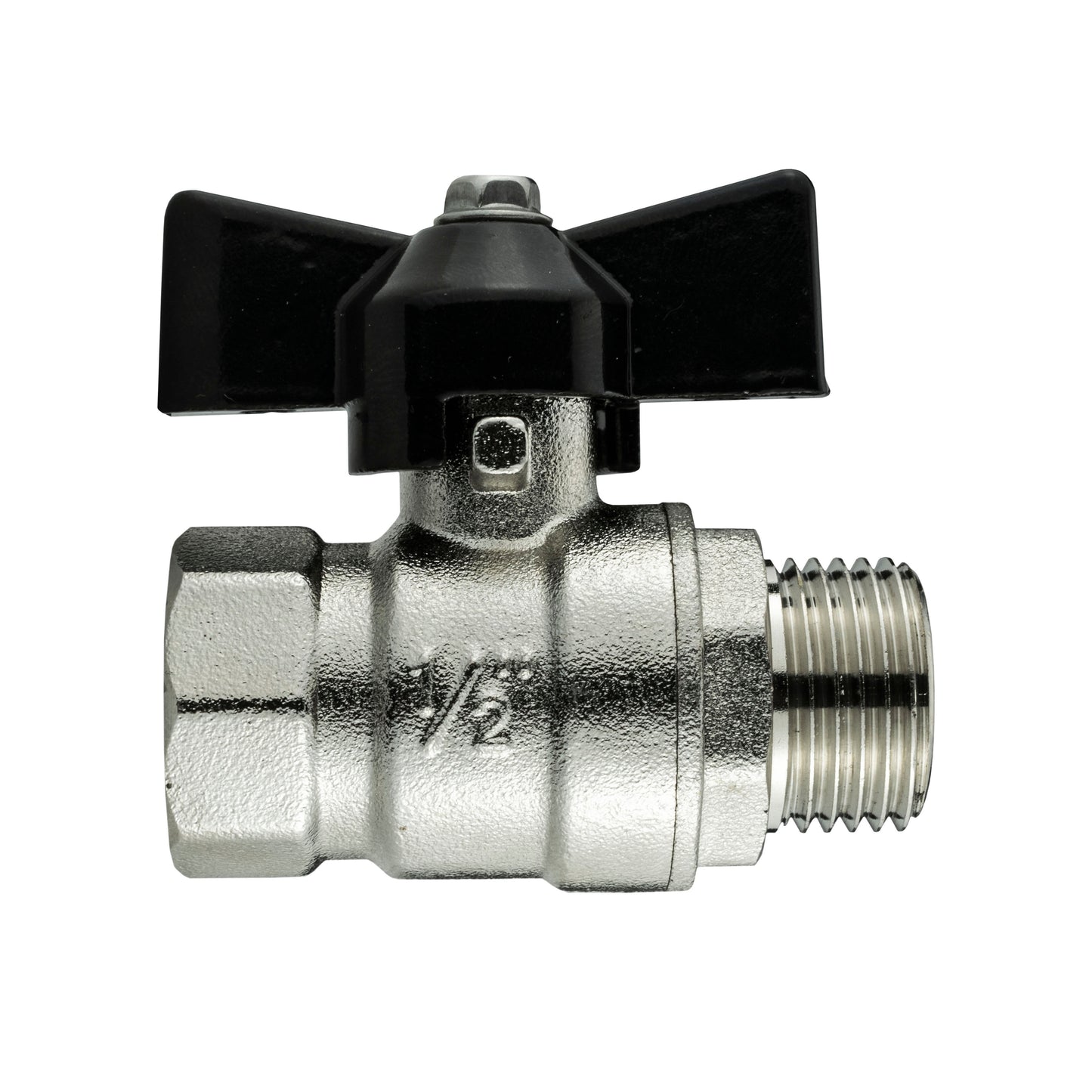 Wall Flange Kit 20mm MDPE - Bib Valve + Brass 13mm Barb for Brass Water Fitting