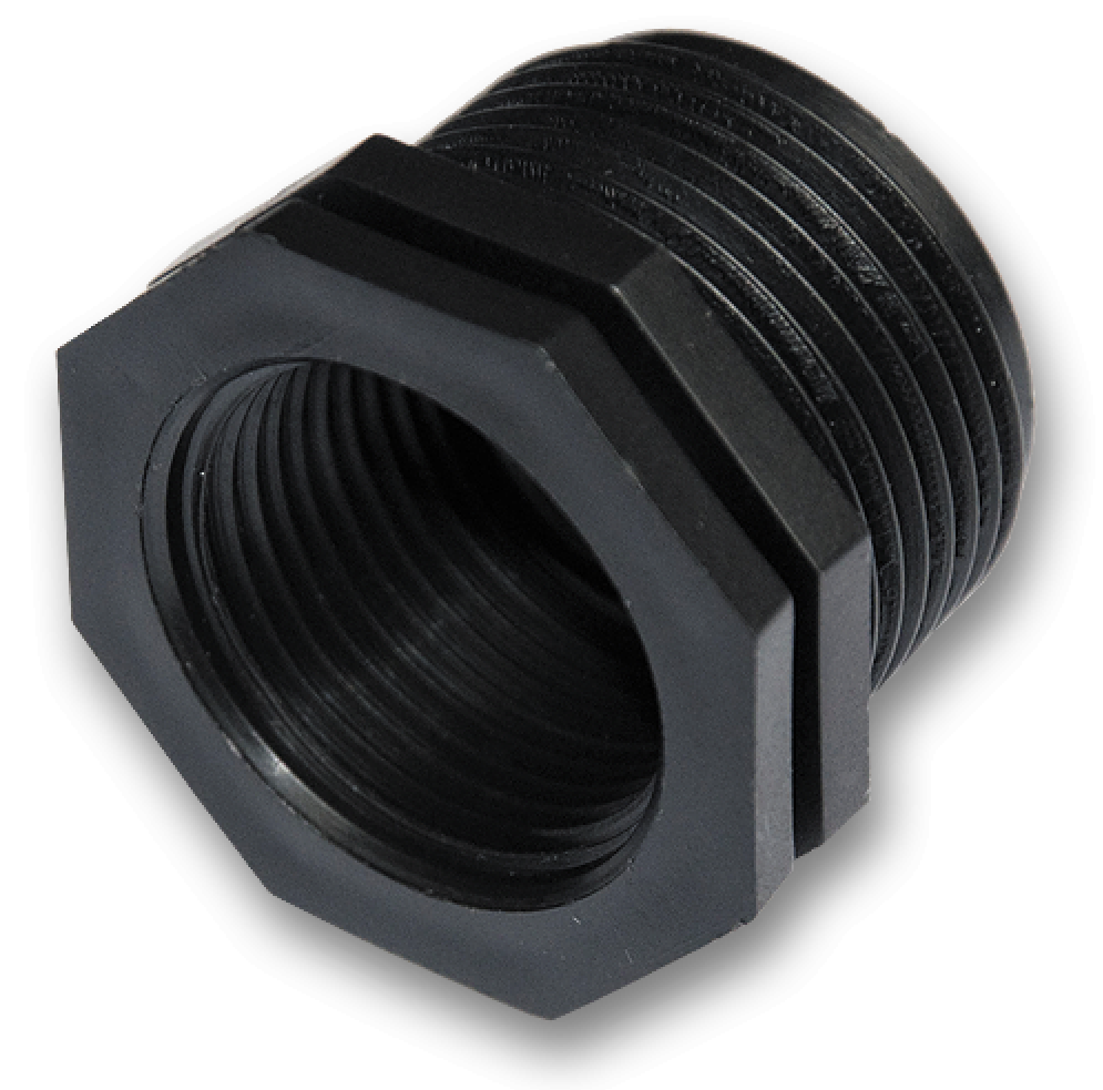 IBC 2 S60X6 Cap with Large Plastic Valve and 13mm Brass Barb for Water Connector