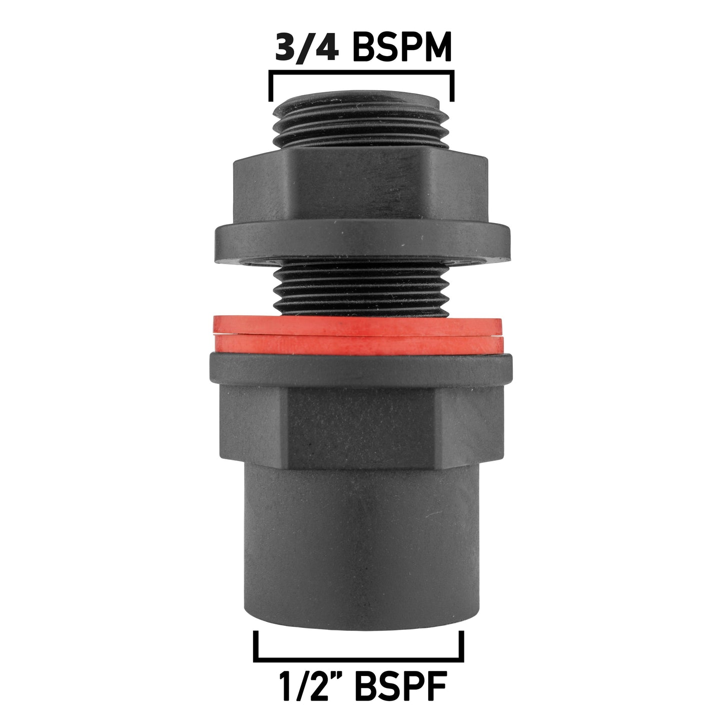 AP Supplies Water Butt 3/4" BSP Male With 1/2" BSP Female Outlet and Drill Bit