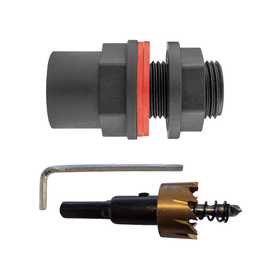 AP Supplies Water Butt 1/2" BSP Male With Female Outlet and Drill Bit