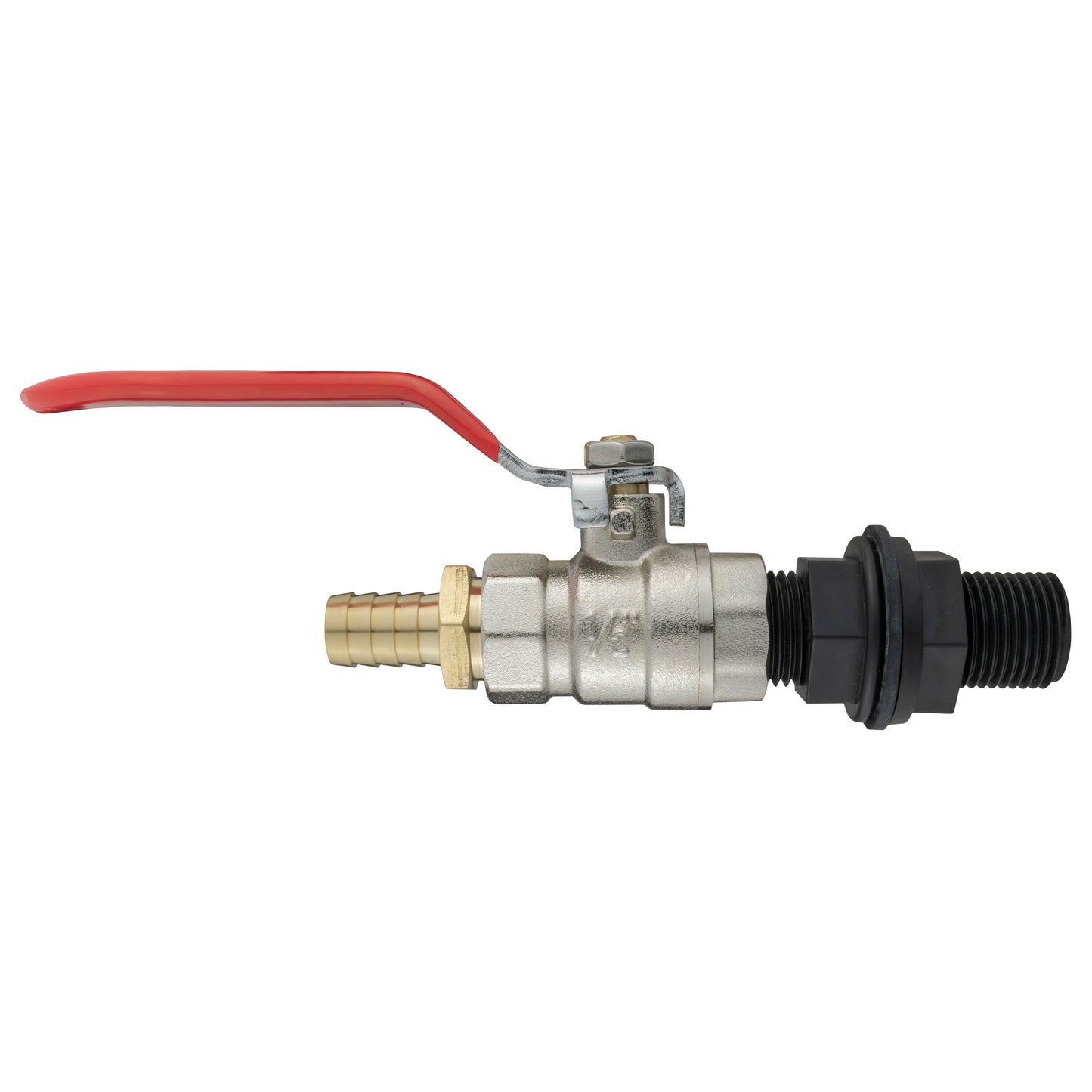AP Supplies Water Butt Kit ½” BSP with Lever Valve and 13mm Brass Barb