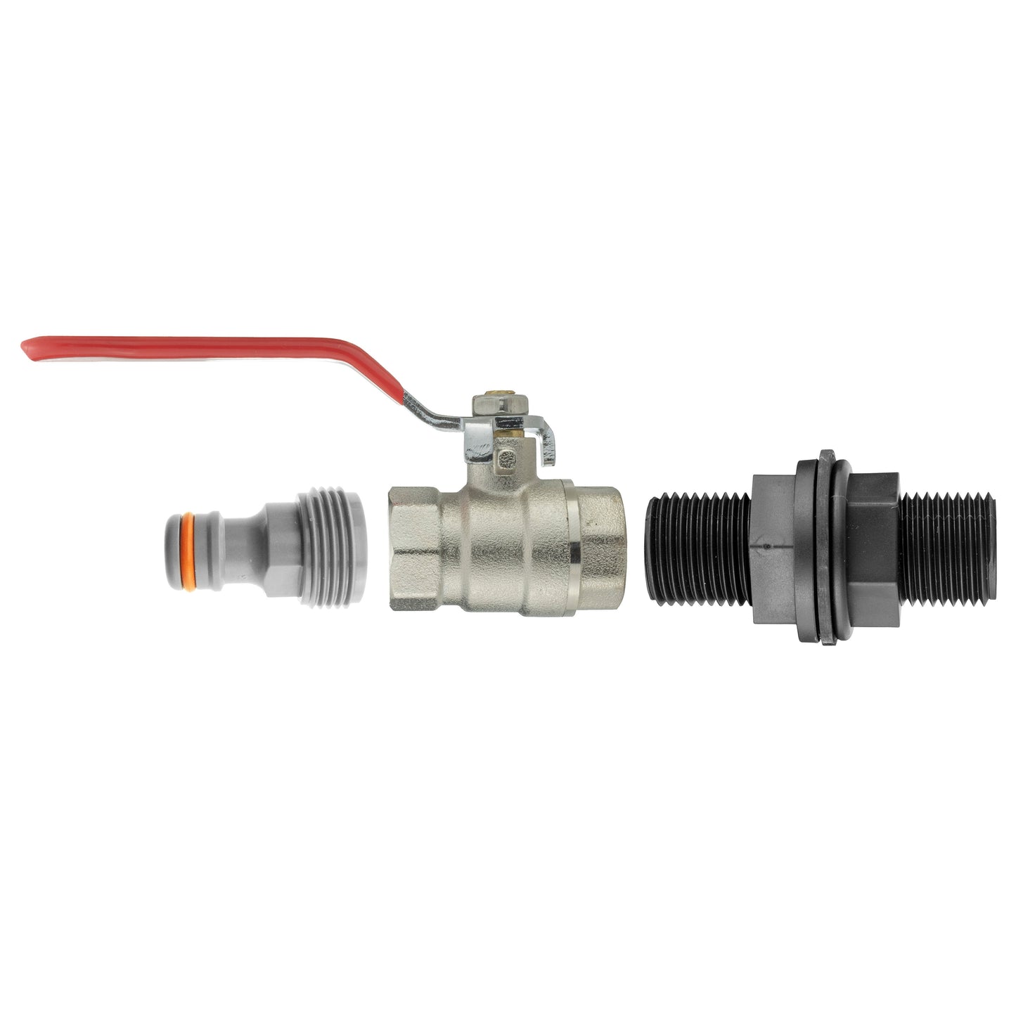 AP Supplies Water Butt Kit 3/4” with BSPF Lever Valve and Male Quick Connector