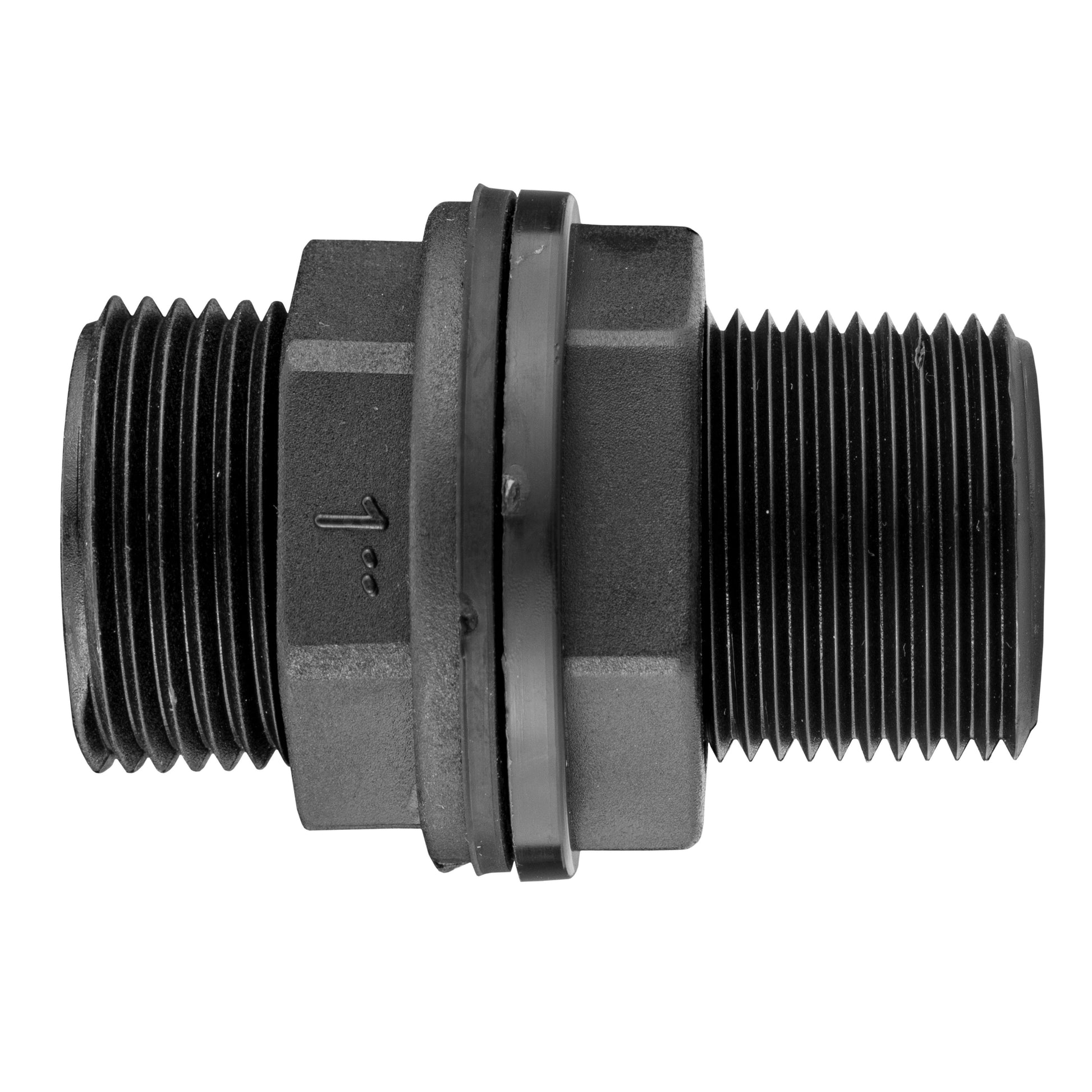 AP Supplies Tank Connector with Washer 1" BSPM and Drill Bit