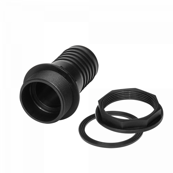 Tank Connector with Washer and Nut 1inBSPM - 1in Barb for DIY Workshop Accessory
