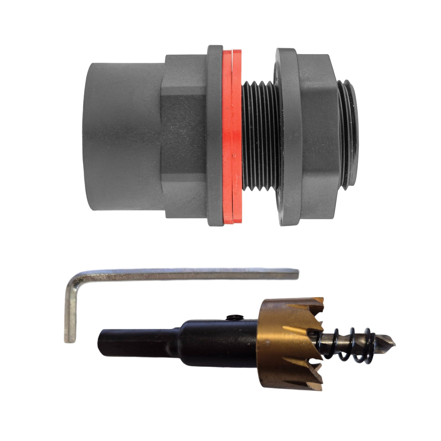 AP Supplies Water Butt 3/4" BSP Male with Female Outlet and Drill Bit