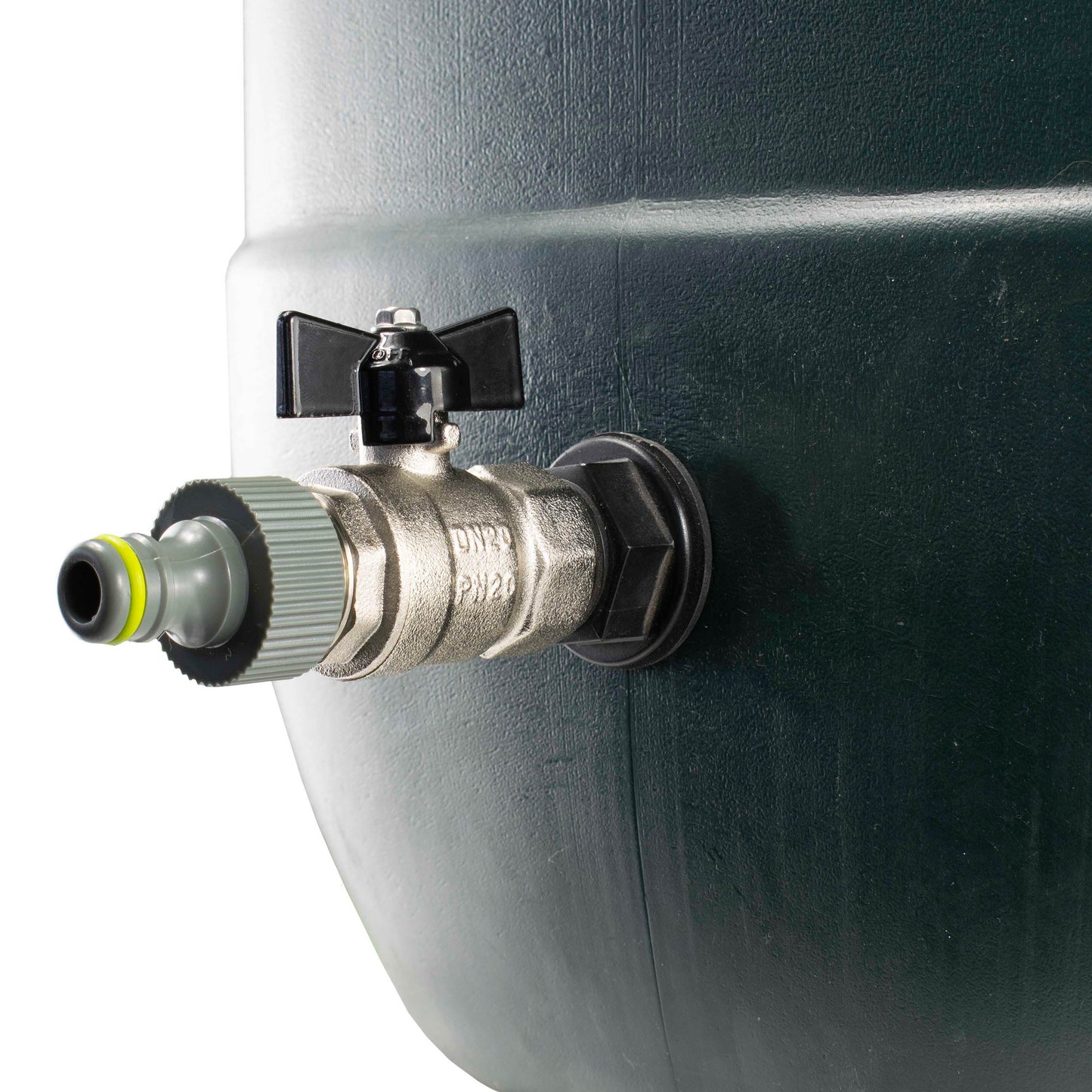 AP Supplies Water Butt Kit 3/4” BSP with Metal Bib Valve and Quick Connect Outlet