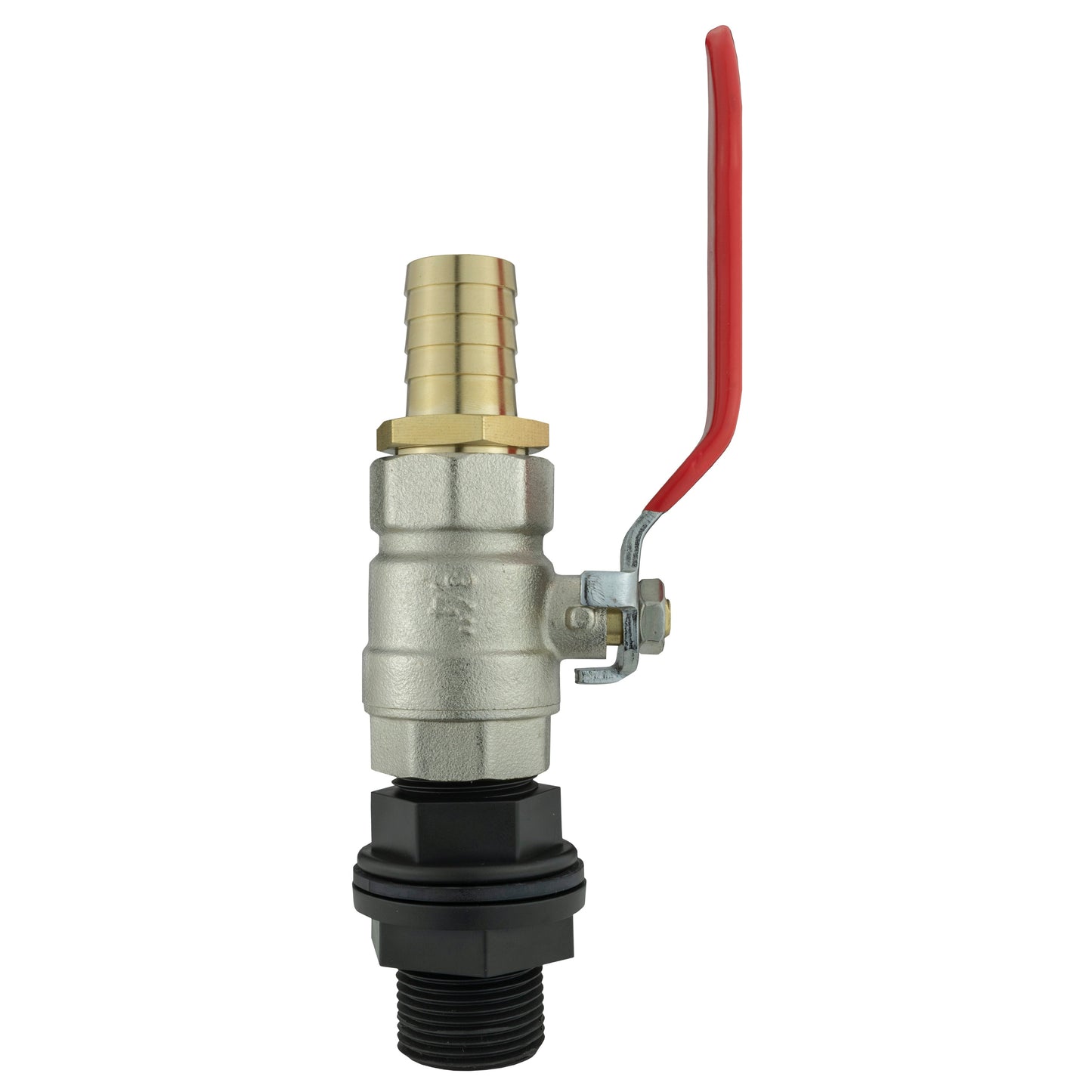 AP Supplies Water Butt Kit 3/4” BSP with Lever Valve and 19mm Brass Barb