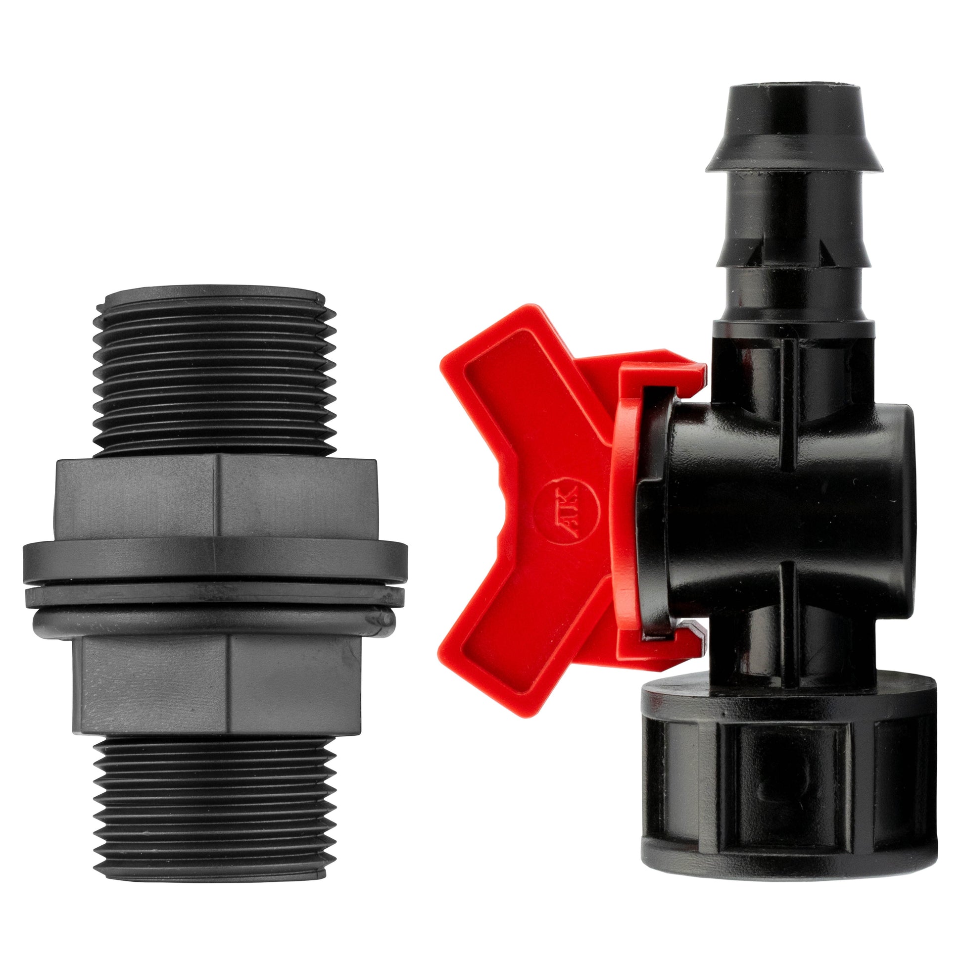 AP Supplies ¾” BSP Water Butt Fitting with 16mm Barb Irrigation Valve