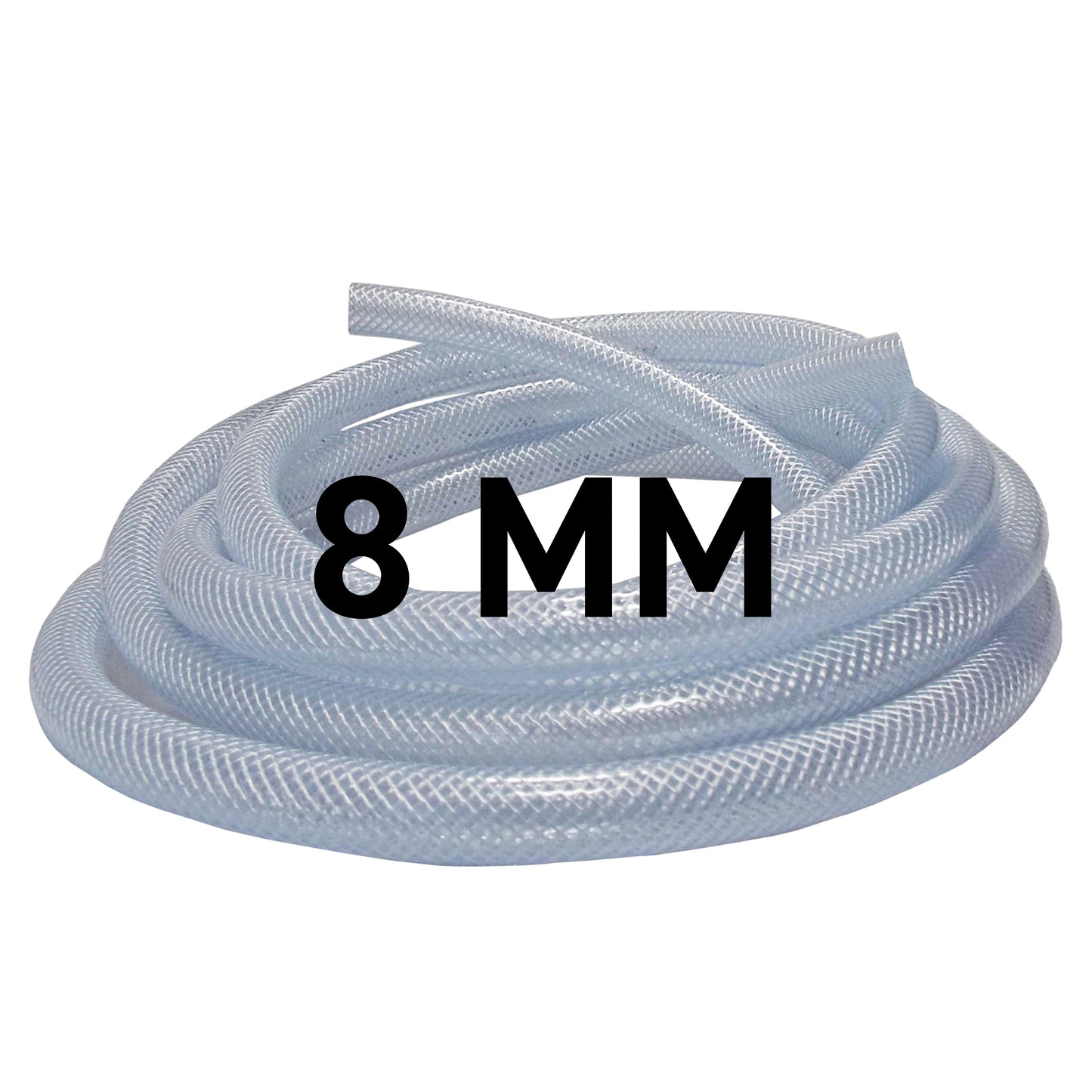 Clear Braided PVC Pipe 8mm*1.6mm Pipe and Water Fitting Garden Water Connector