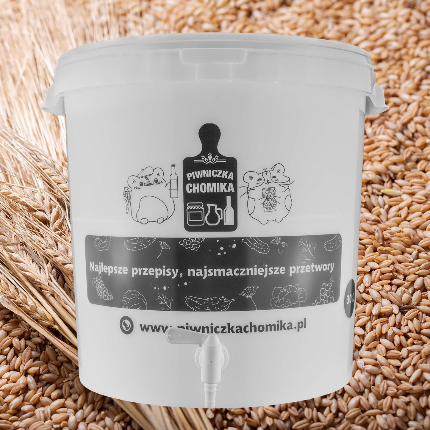 Home Brew Bucket 30L with Tap DIY Workshop Accessory Home and Garden Use