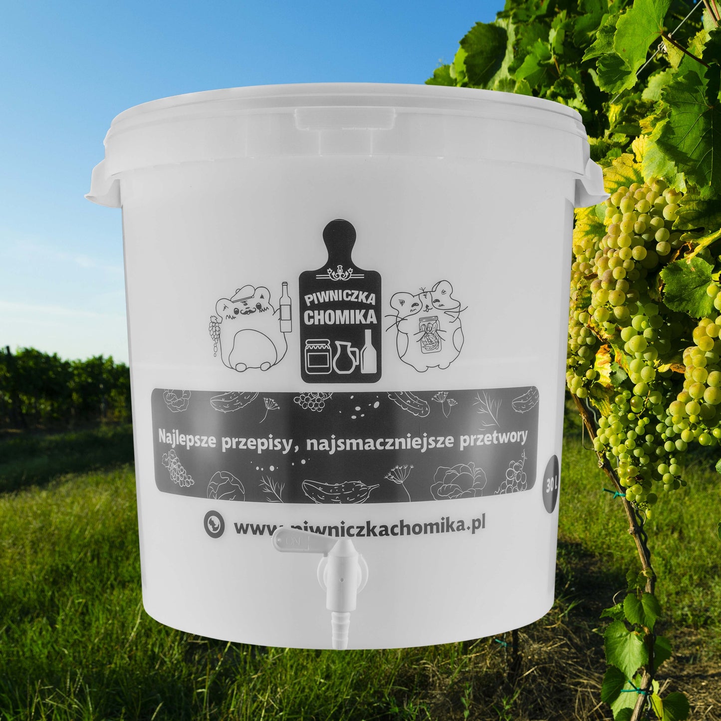 Home Brew Bucket 30L with Tap DIY Workshop Accessory Home and Garden Use