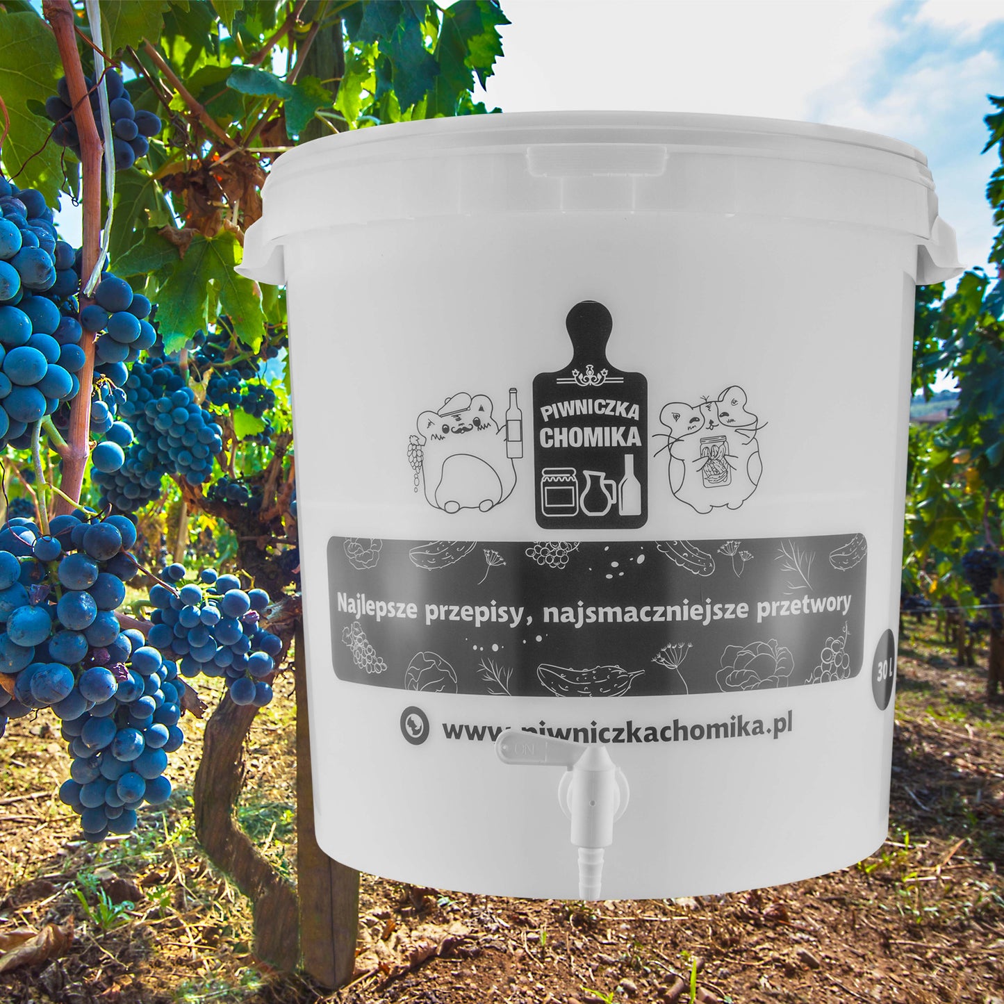 Home Brew Bucket 30L with Tap DIY Workshop Accessory Home and Garden Use