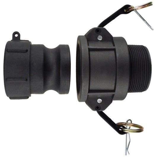 IBC 2 S60X6 - 1 Camlock Fitting with 1 Type B Camlock for DIY Workshop Accessory
