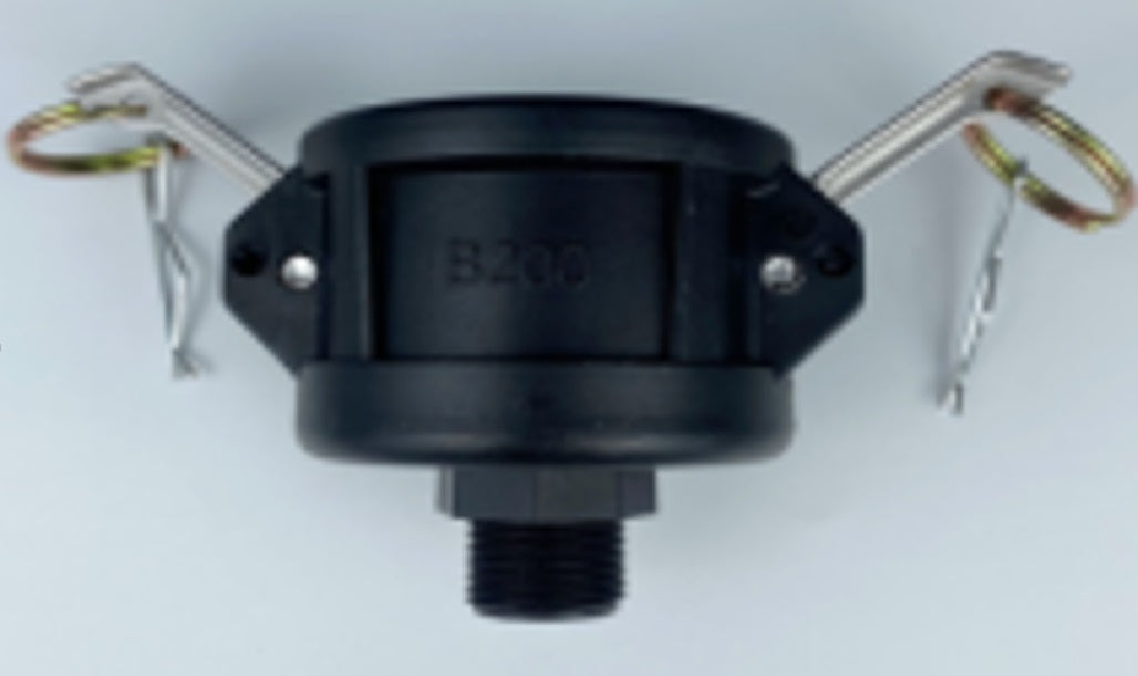 Camlock Type B Reducing 2in - 3/4in BSPM Water Connector Stainless Steel Fitting
