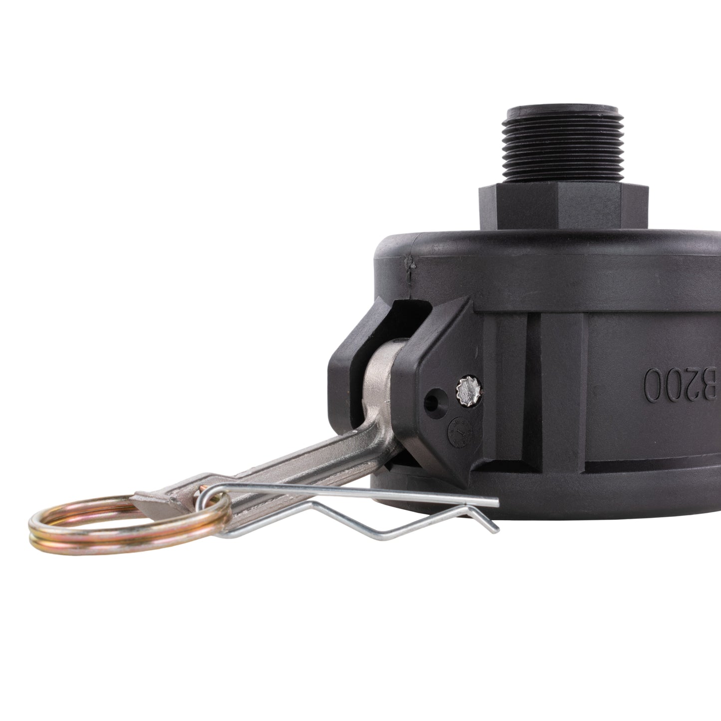 Camlock Type B Reducing 2in - 3/4in BSPM Water Connector Stainless Steel Fitting