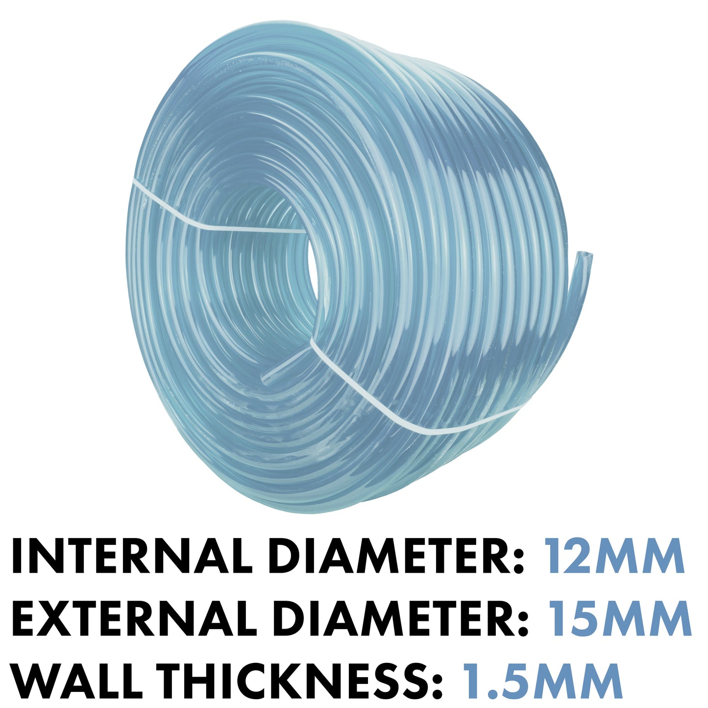 Clear PVC Pipe 12mm*15mm Pipe and Water Fitting Garden Water Connector
