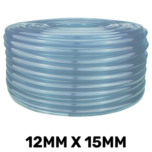 Clear PVC Pipe 12mm*15mm Pipe and Water Fitting Garden Water Connector