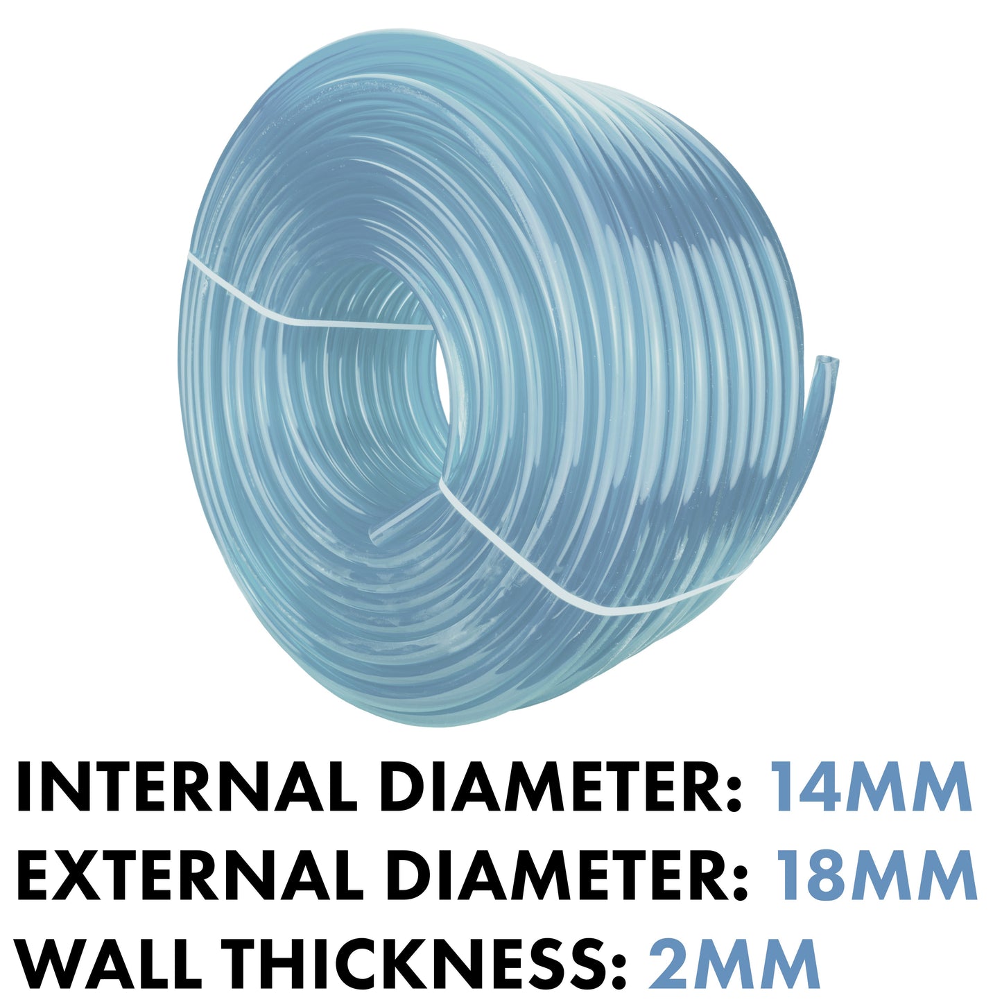 Clear PVC Pipe 14mm*18mm Pipe and Water Fitting Garden Water Connector