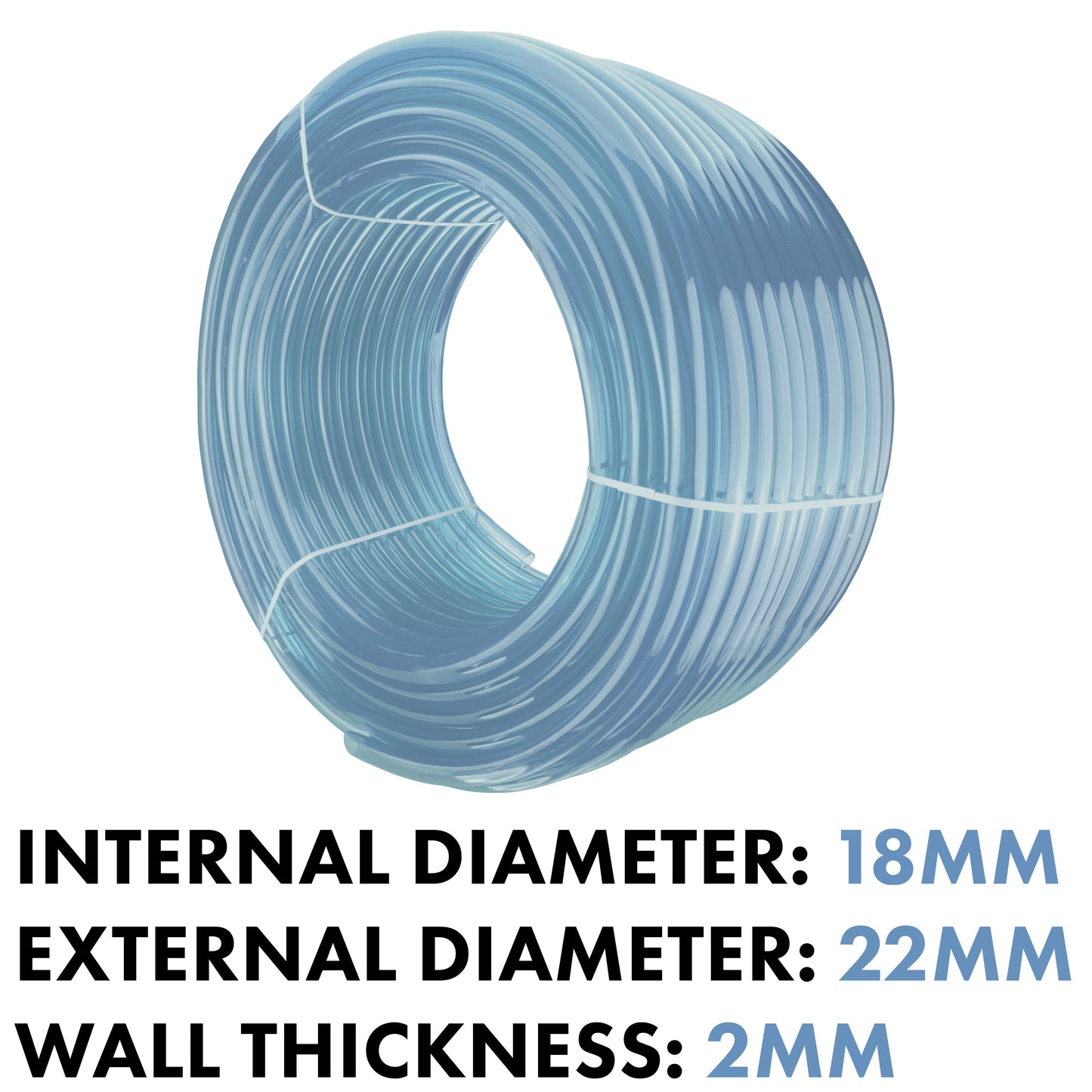 Clear PVC Pipe 18mm*22mm Pipe and Water Fitting Garden Water Connector