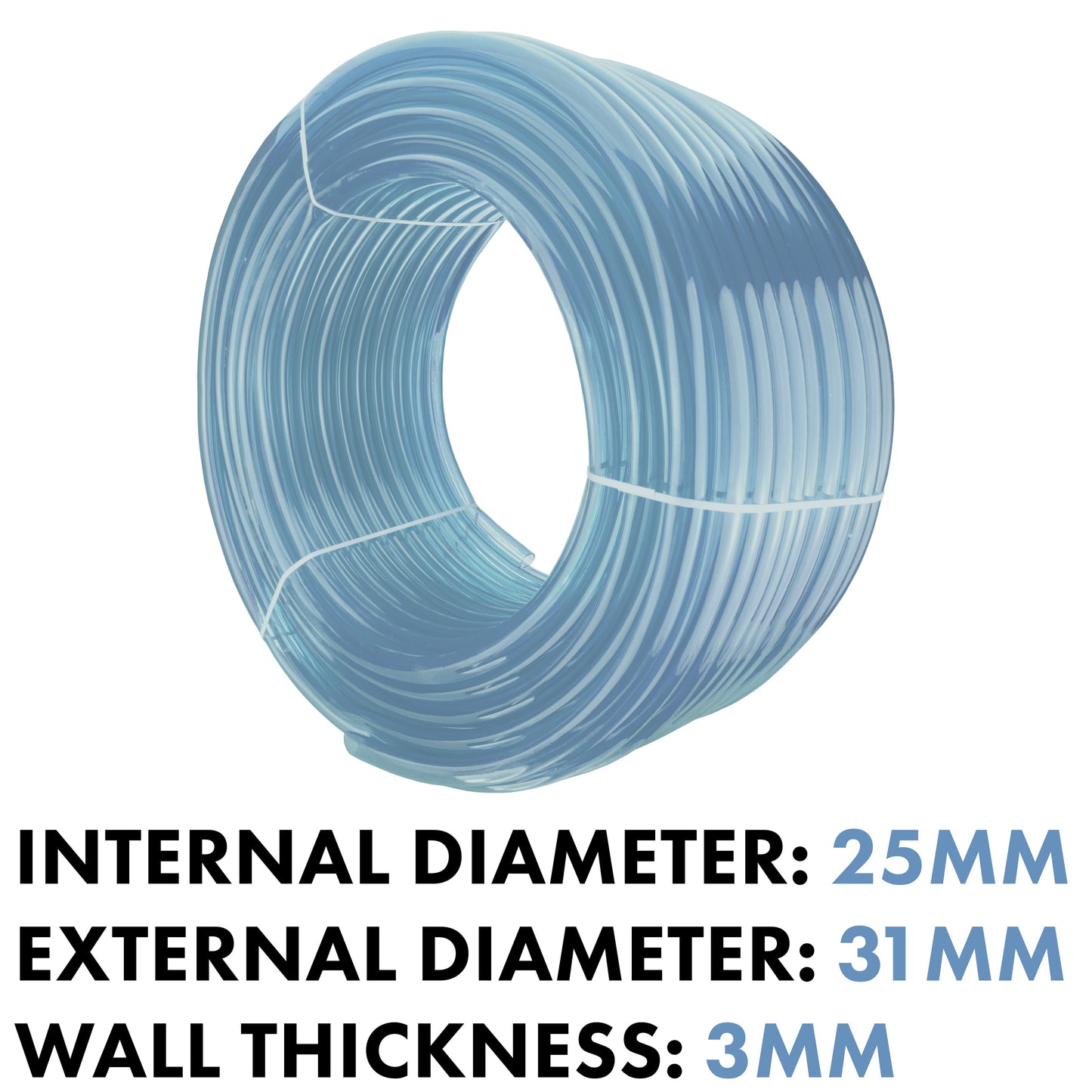 Clear PVC Pipe 25mm*31mm Pipe and Water Fitting Garden Water Connector